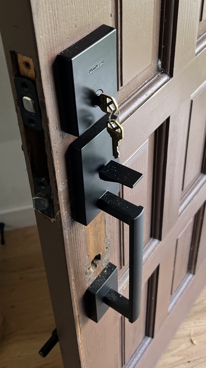 Front door deadbolt and handleset lock change by Bayfront